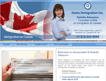 Tablet Screenshot of kama-immigration.com